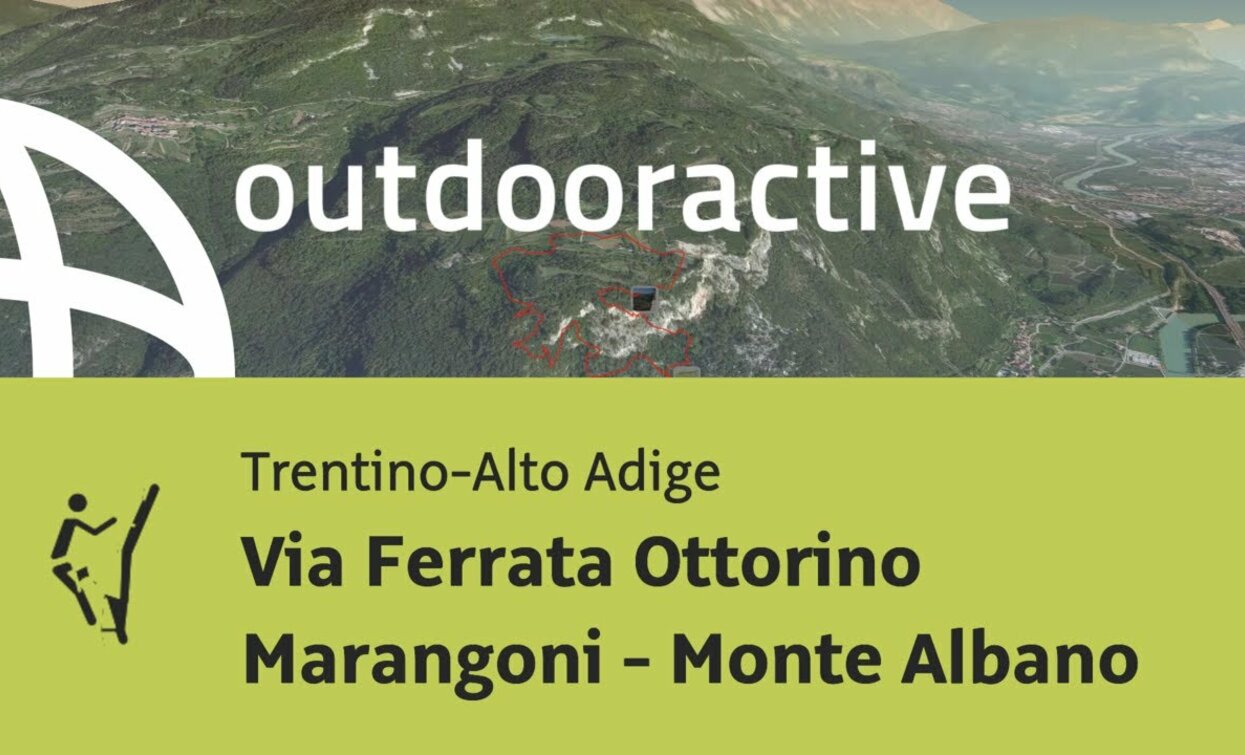 Via ferrata O. Marangoni - Monte Albano | © Outdooractive – 3D Videos
