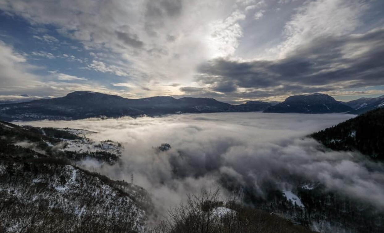 La valle di Comano in inverno | © M. Vaia, Garda Trentino 