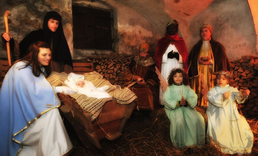 Living nativity in Calavino