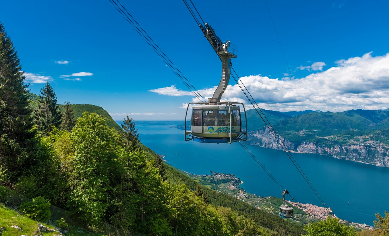 Die Seilbahn nach Malcesine | © Foto Funivia Malcesine Monte Baldo, North Lake Garda Trentino 