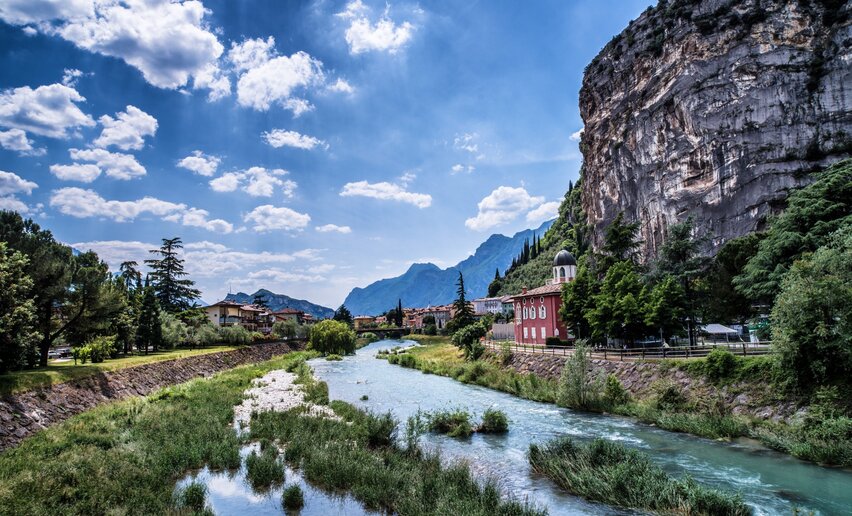 Es geht los! Den Fluss Sarca entlang | © Archivio Garda Trentino, Garda Trentino