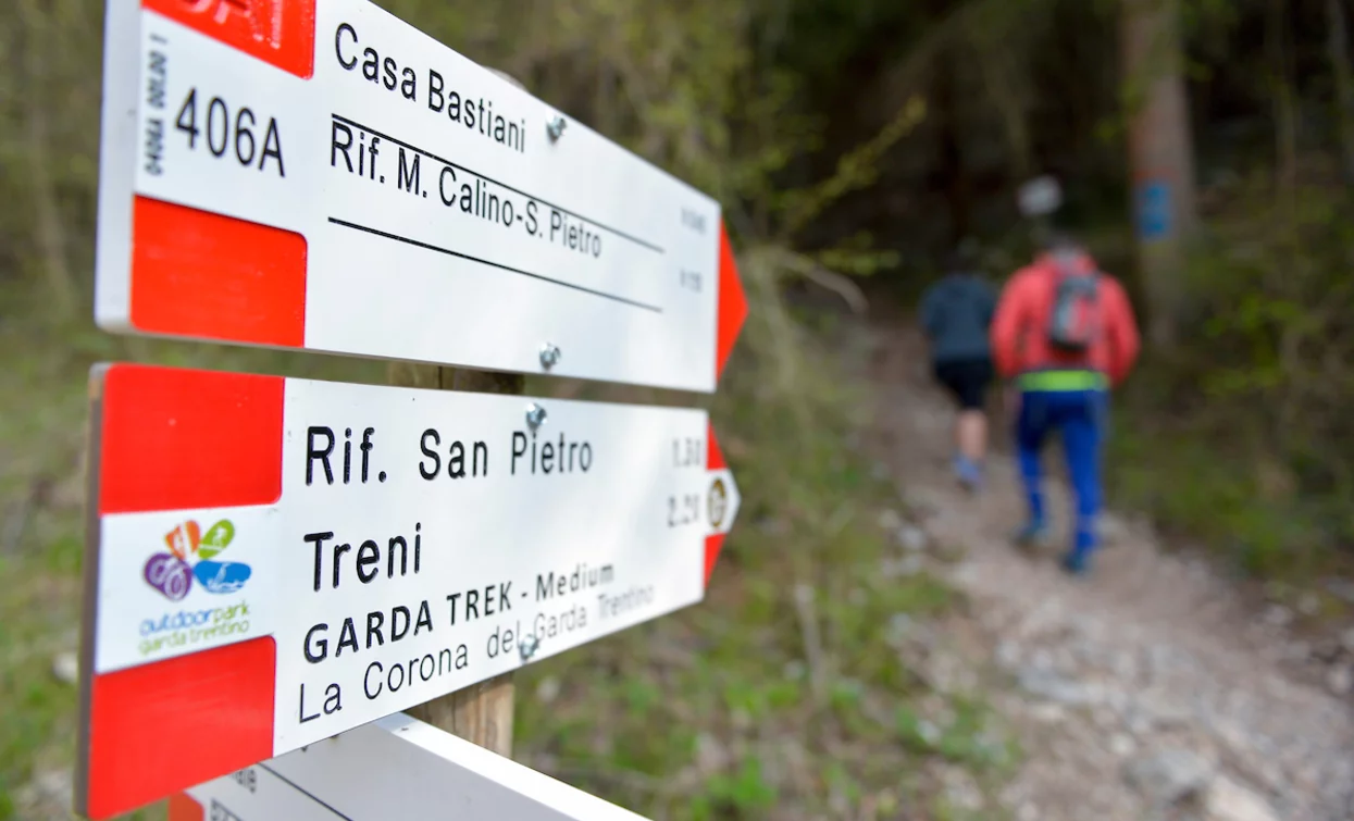 Il percorso SAT 406A | © Archivio APT Garda Trentino (ph. Promovideo), North Lake Garda Trentino 