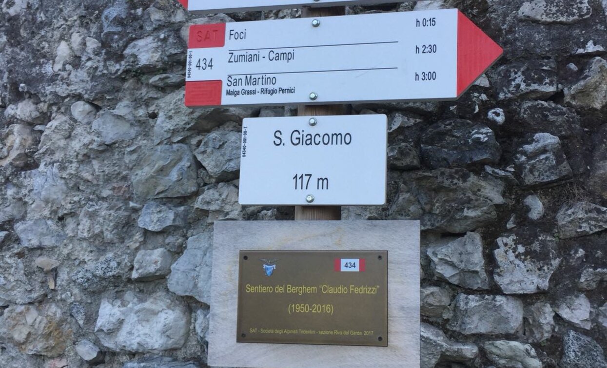 Startpunkt des Weges | © APT Garda Trentino, North Lake Garda Trentino 