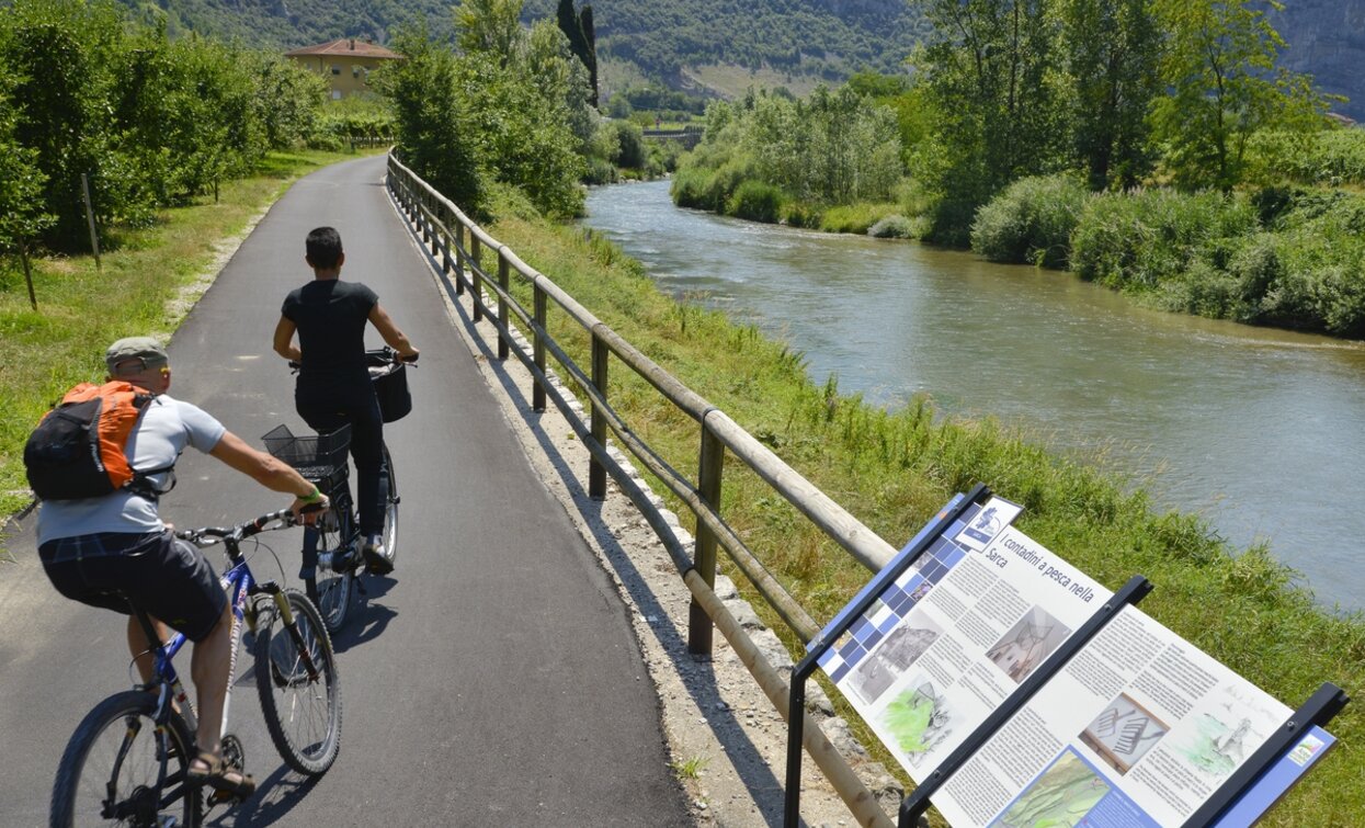 Il percorso ciclabile lungo il fiume Sarca | © Archivio APT Garda Trentino (ph. R. Vuilleumier), Garda Trentino 