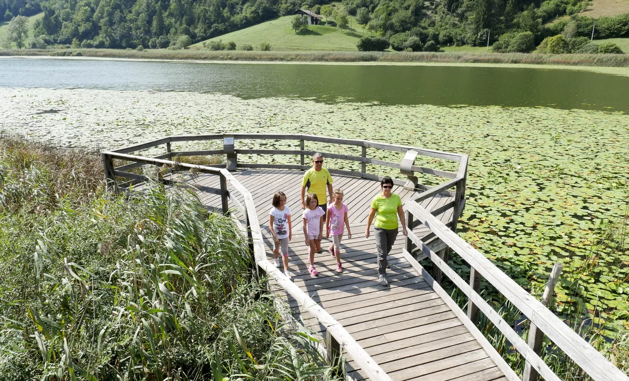 Molo di attracco al lago Ampola | © Roberto Vuilleumier, Garda Trentino 