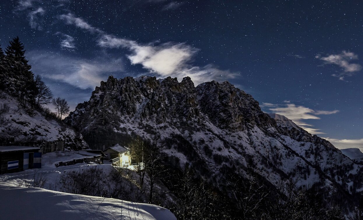 Die Hütte Pernici im Winter | © Massimo Novali, Garda Trentino