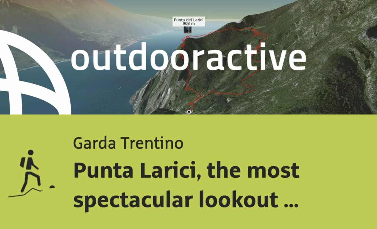 Bergwanderung am Gardasee: Punta Larici, der spektakulärste Aussichtspunkt am Gardasee | © Outdooractive – Flyover Videos