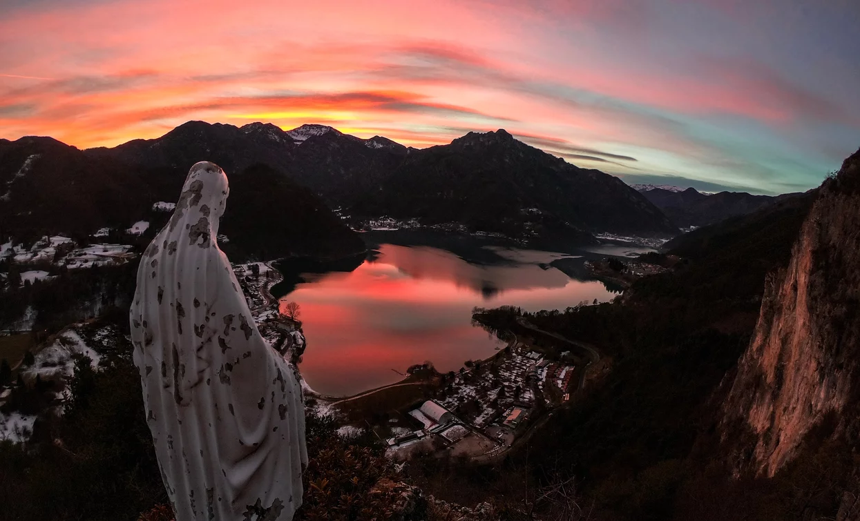 Sonnenuntergang von der Madonnina di Besta | © Giorgio Dubini, Garda Trentino 