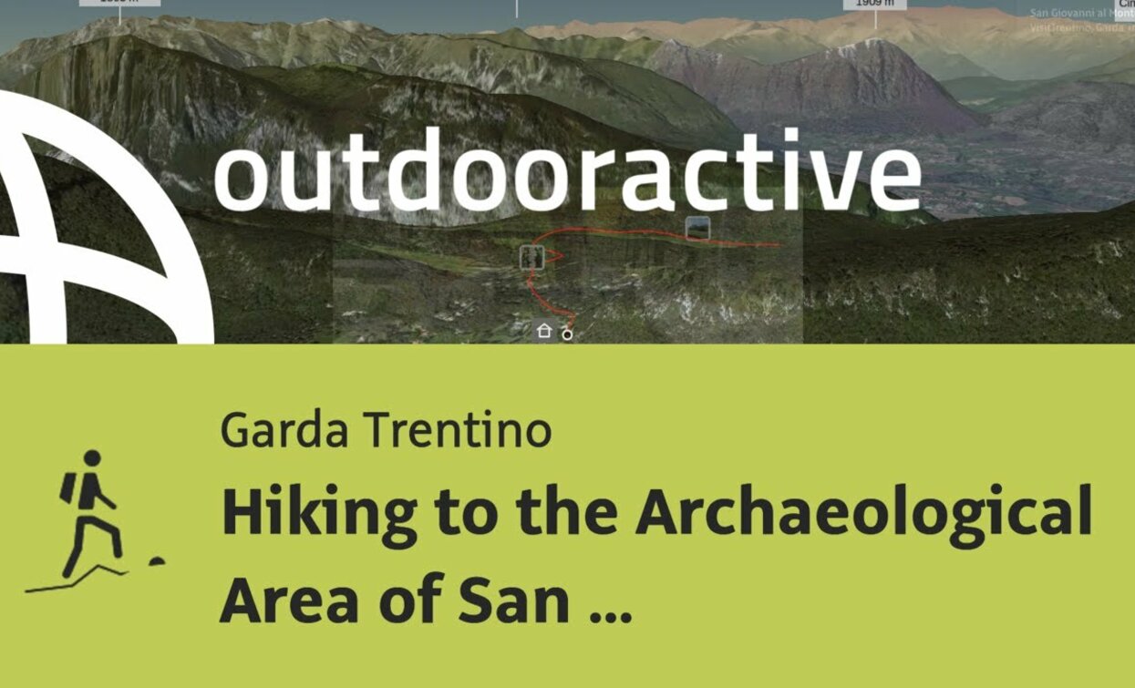 mountain hike at Lake Garda: Hiking to the Archaeological Area of San Martino Lundo/Lomaso | © Outdooractive – 3D Videos