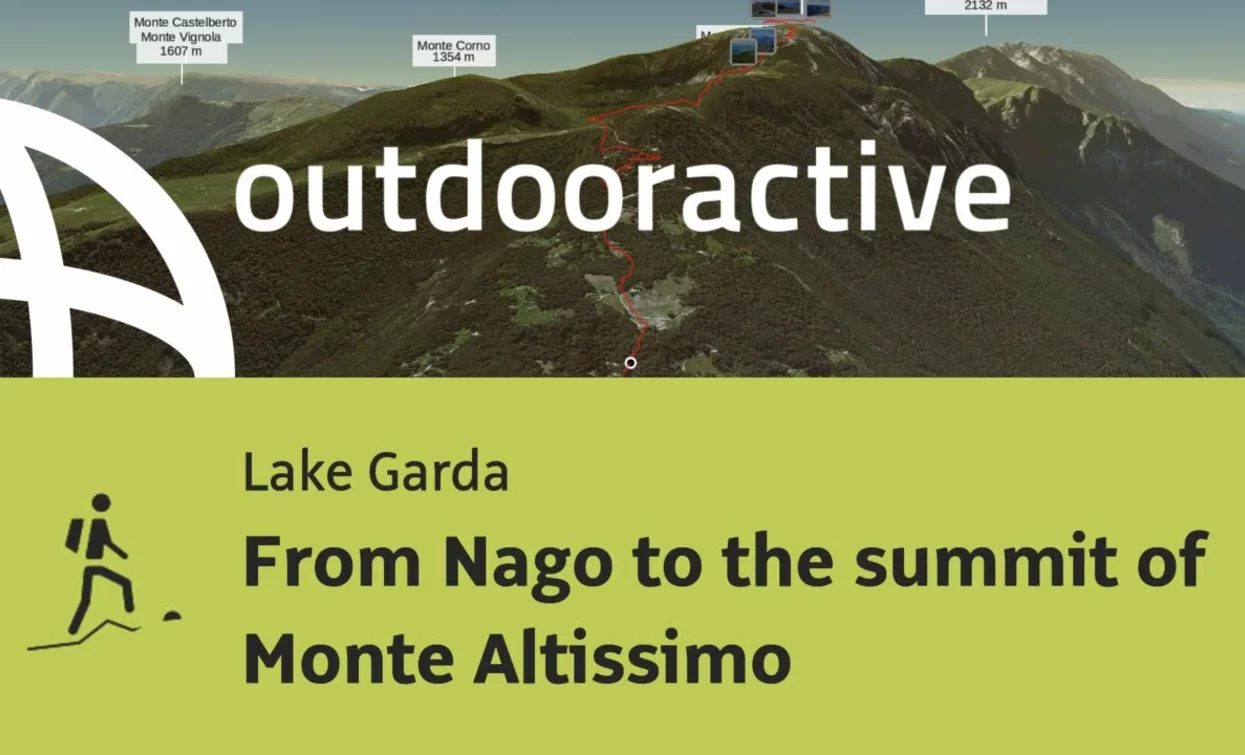 mountain hike at Lake Garda: From Nago to the summit of Monte Altissimo | © Outdooractive – 3D Videos
