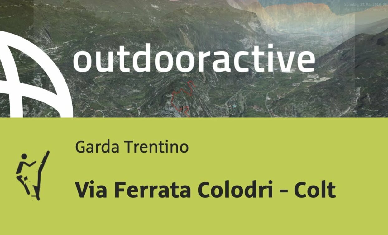 via ferrata at Lake Garda: Via Ferrata Colodri - Colt | © Outdooractive – 3D Videos