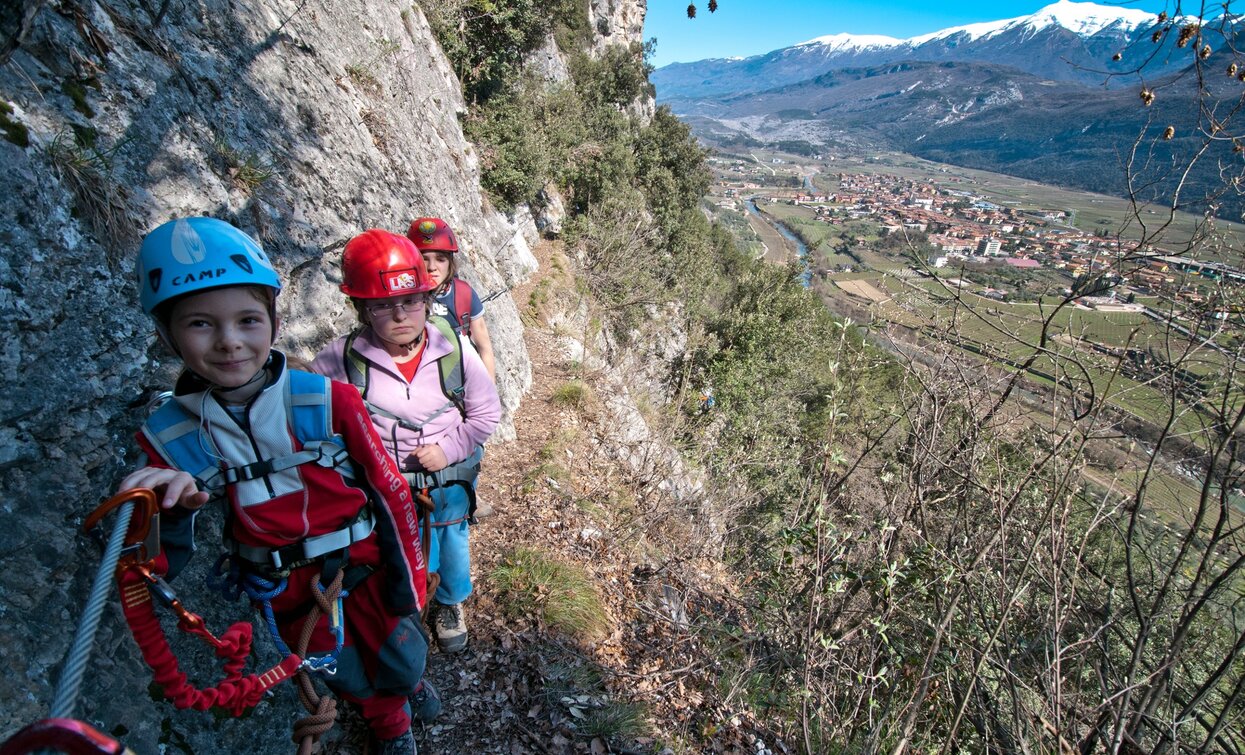 Sentiero degli Scaloni, view on the Sarca Valley | © G.P. Calzà, Garda Trentino 