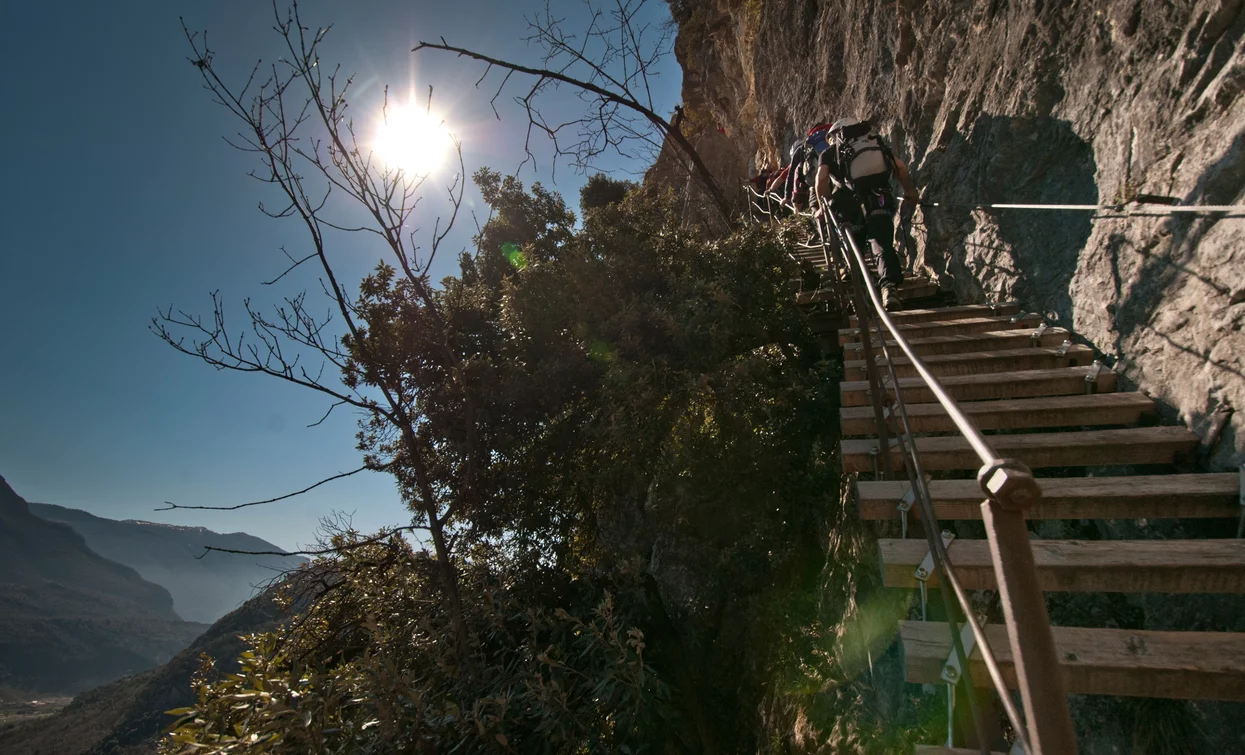 Gesicherter Weg Scaloni / Cavre / Anglone | © G.P. Calzà, Garda Trentino 