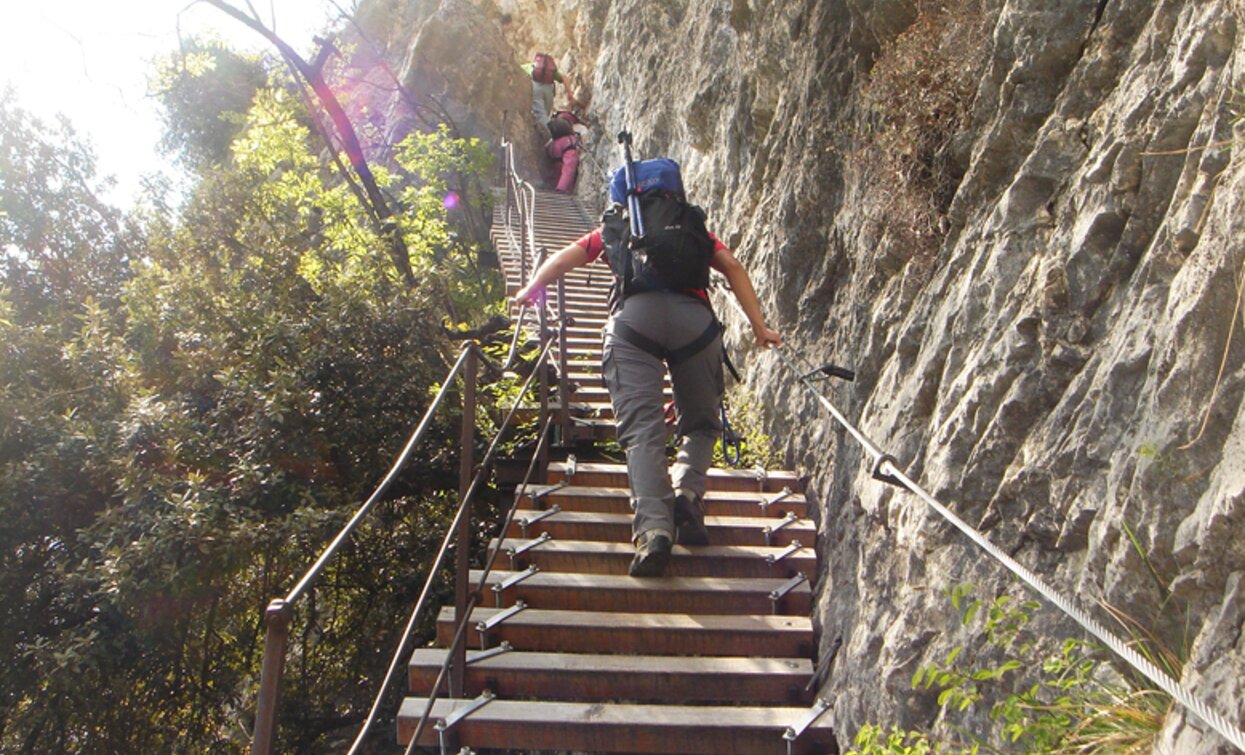 Gesicherter Steig "degli Scaloni" - "delle Cavre" - "dell'Anglone" | © APT Garda Trentino, Garda Trentino 
