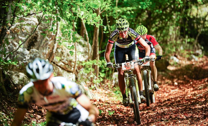 Bikers während des Marathons | © APT Garda Trentino , Garda Trentino