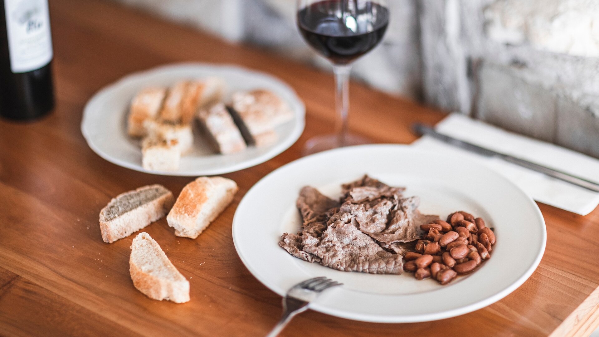 Carne Salada und Bohnen - Gardasee